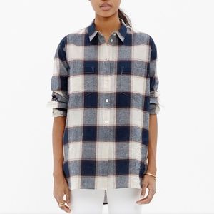 ❣️MADEWELL Oversized Plaid Boyshirt